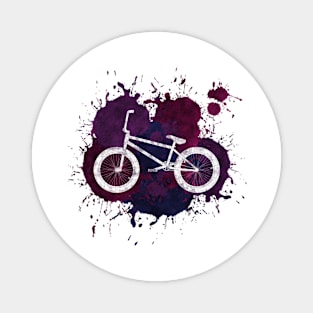 BMX Bike Paint Splatters Magnet